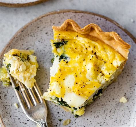 Spinach Feta Quiche With Flakey Phyllo Dough Crust