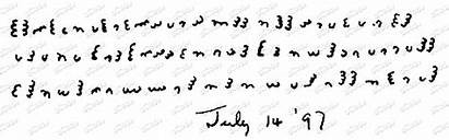 Dorabella Cipher Elgar Decoder Characters Message Written