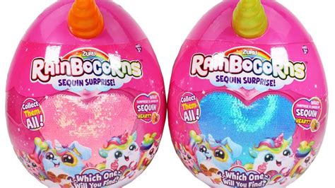 Zuru Rainbocorns Sequin Surprise Egg Unboxing Toy Review Youtube