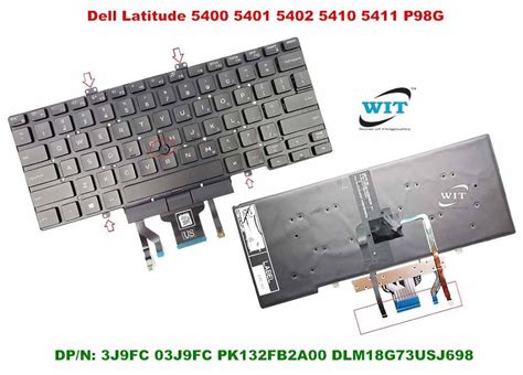 Laptop Keyboardkeypad For Dell Latitude 5400 P98g Latitude 5401