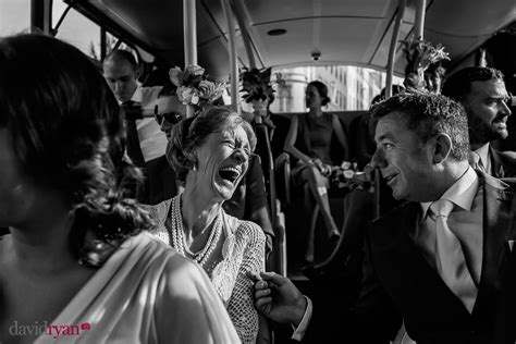the wedding bus irish documentary wedding photographer