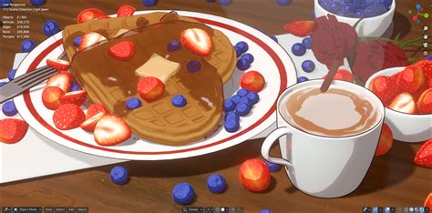Valentine Breakfast Finished Projects Blender Artists Community