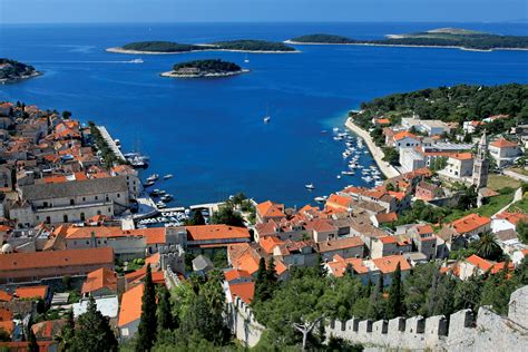 Croatia Houses Island Marinas Hvar Cities Wallpapers Hd Desktop