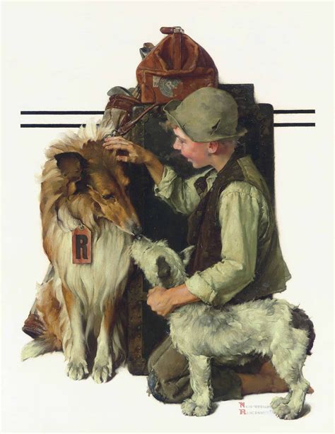 Norman Rockwell Dog Paintings