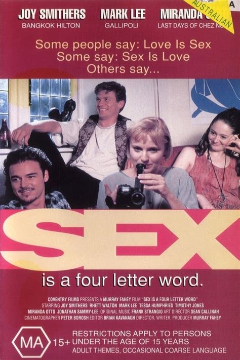 Sex Is A Four Letter Word 1995 The Poster Database Tpdb