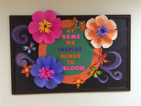 Spring bulletin board  Spring bulletin boards, Flower bulletin boards