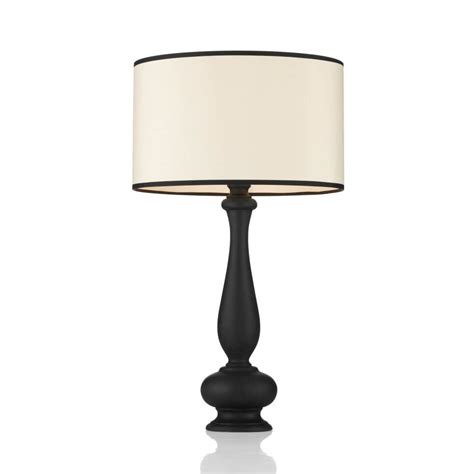 Traditional Black Table Lamp With Shade