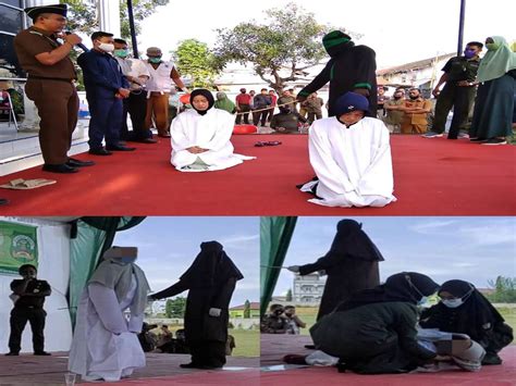 Indonesia Woman Lashes Sex Indonesia Sharia Law Woman Faints While