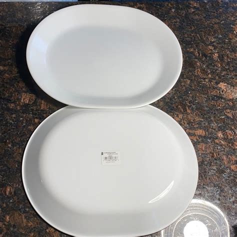 2 Nwt Corelle White Serving Platters Platter 1225x 10 Etsy Canada