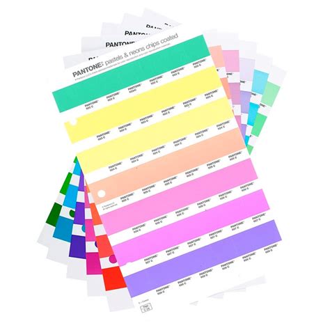 Pantone Pastels And Neons Chips Replacement Pages Uncoated 1 Pk — Color