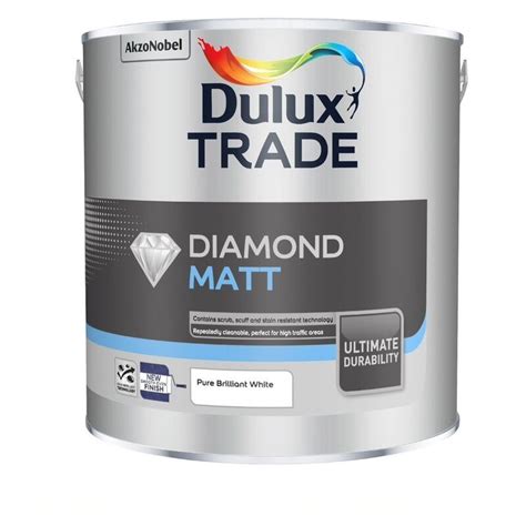 Dulux Trade Diamond Matt Pure Brilliant White 25l Pure Brilliant