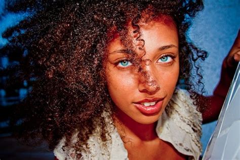 black girl with blue eyes