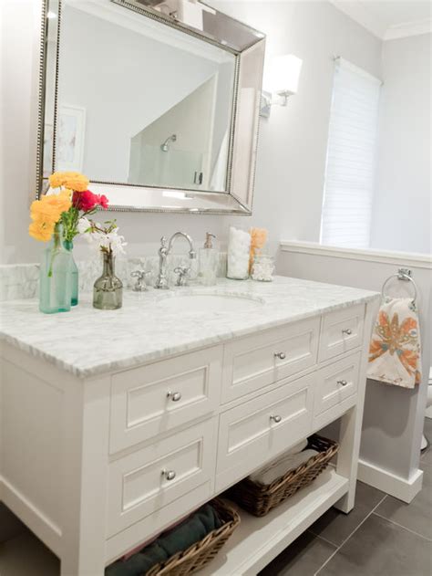Shop pottery barn for single sink, double sink and custom bathroom vanities. Pottery Barn Vanity Ideas, Pictures, Remodel and Decor