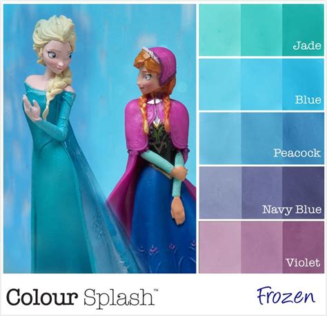 Frozen Colour Palette Scheme Frozen Cake Decorations Bold Color