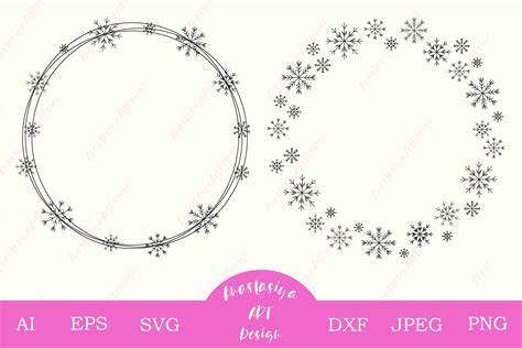 Monogram Frame Svg Christmas Wreath Bundle Christmas Signs SVG Eps Png