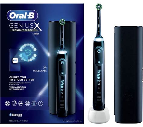 Oral B Genius X Electric Toothbrush Black Fast Delivery Currysie