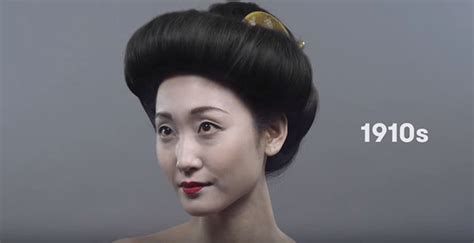 In One Minute Watch 100 Years Of Japanese Beauty And Fashion Trends