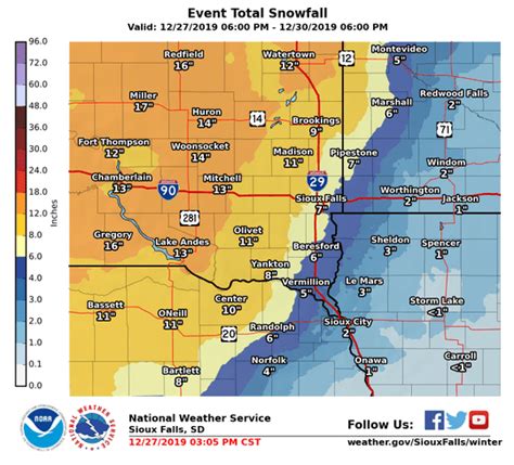 Sioux Falls Weather Winter Storm Warnings Issued As System Moves Into