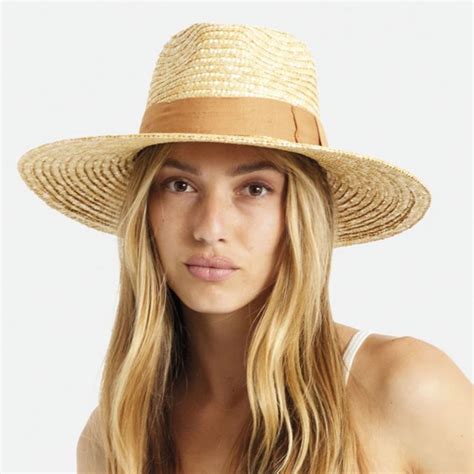 brixton hats joanna wheat straw fedora hat natural taupe straw fedoras
