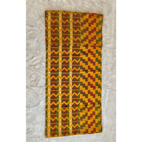 African Print Kente Head Wrap With Satin Head Wraps African Print Kente