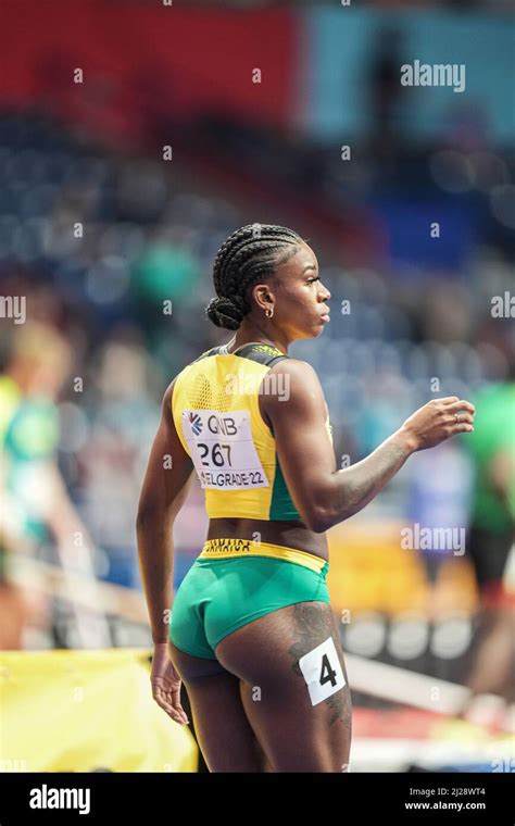 britany anderson participating in the belgrade 2022 world indoor championships in the 60m