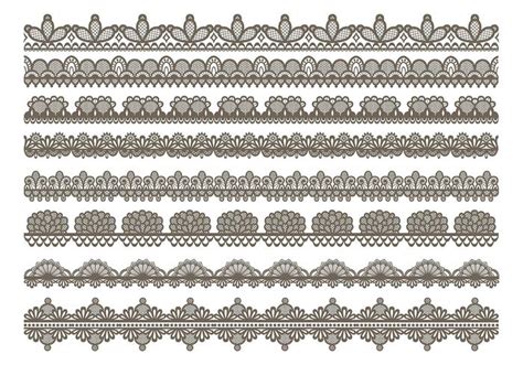 Lace Trim Icons 126608 Vector Art At Vecteezy