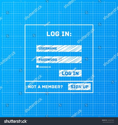 Vector Login Form Ui Element On Stock Vector Royalty Free 164567945