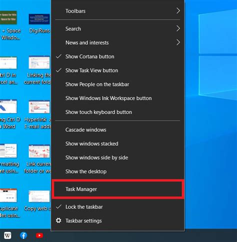 A Task Manager Shortcuts In Windows 10 And 11 81 And 7