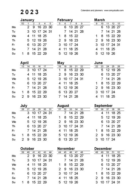 2022 Calendar With Weeks Numbered