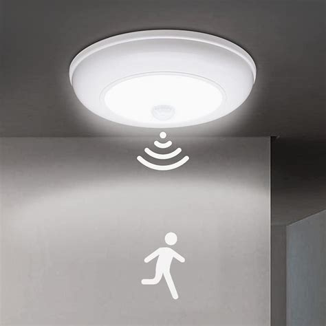 Motion Sensor Light Indoor Battery Operated Battery Powered Ceiling