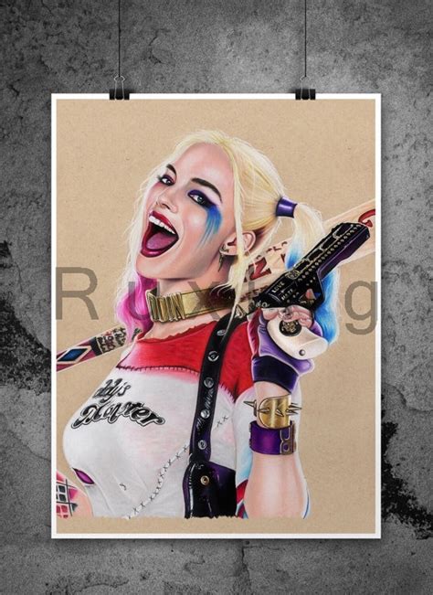 Harley Quinn Suicide Squad Poster 5d Diy Diamond Painting Diamond