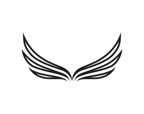 Wing Black Logo Template Vector Illustration Design Vector 596743