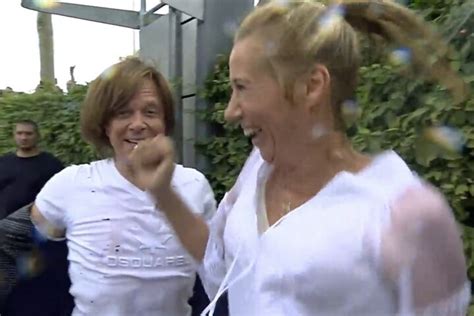 Nippel Alarm Kleid von ZDF Moderatorin Andrea Kiewel plötzlich