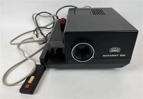 Braun Novamat 520 Slide Projector With Wired Remote Control Lens Electric 4383 Picclick