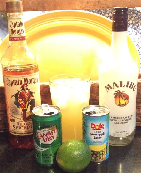 Malibu is distilled from molasses, a sugarcane refinement byproduct. Malibu Coconut Rum Recipes : Bahama Mama Oz Coconut Rum Malibu Oz Banana Liqueur Hiram Walker 1 ...