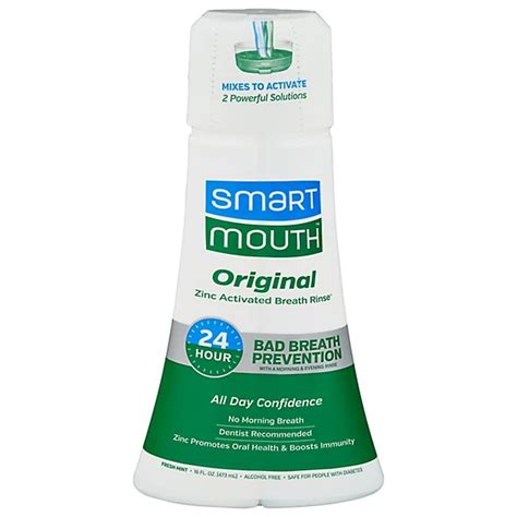 Smart Mouth Mouthwash Activated Original Clean Mint 16 Fl Oz Safeway
