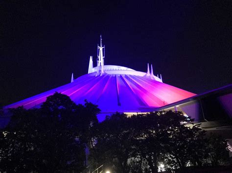 Photos Video Space Mountain At The Magic Kingdom Adds Led Nighttime