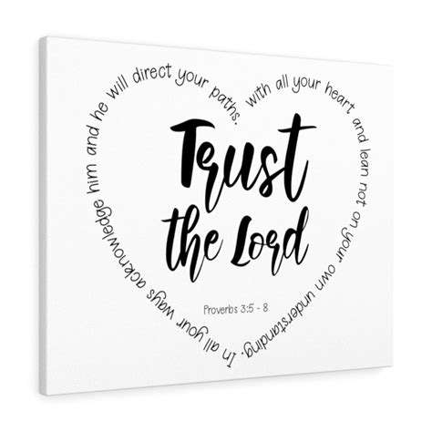 Express Your Love Ts Trust The Lord Proverbs 35 8 Christian Wall