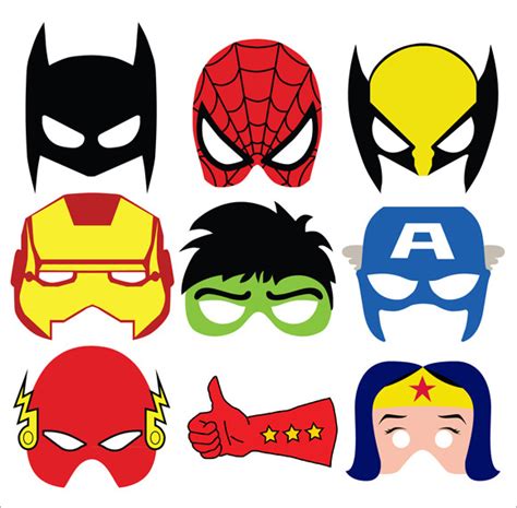 Ready to take your little hero to disneyland? Super Hero Mask Template | Free download on ClipArtMag