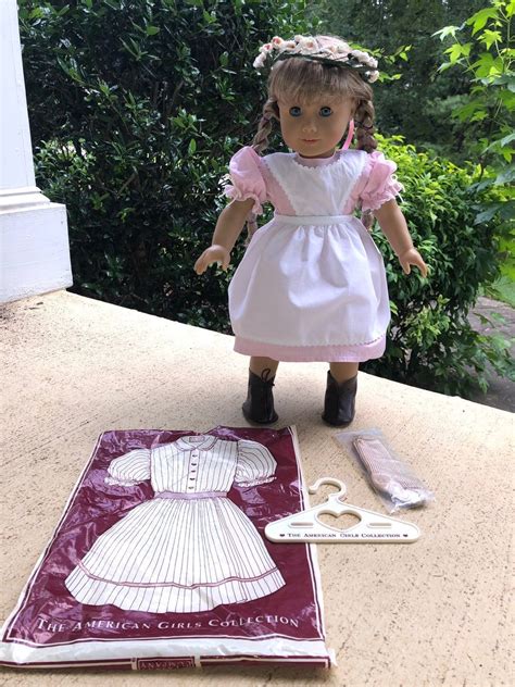 american girl doll kirsten s apron dress and daisy wreath also known as kirsten s birthday dress