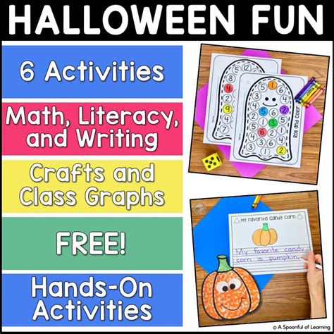 Halloween Fun Pack Freebie A Spoonful Of Learning