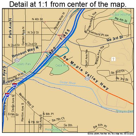 Renton Washington Street Map 5357745