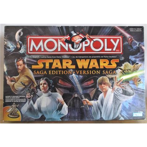 Star Wars Monopoly Saga Edition Complete In Box