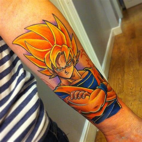 Super Saiyan Goku Tattoo Dbz Inked Pinterest