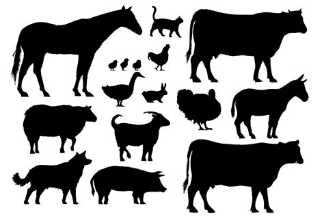 39 Best Ideas For Coloring Farm Animal Silhouettes