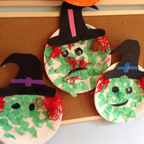 Paper Plate Witch Halloween Crafts Crafts Paper Plates