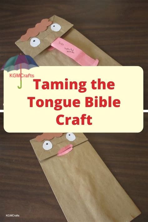 Taming The Tongue Bible Craft Easy To Make Kids Sunday School Lessons