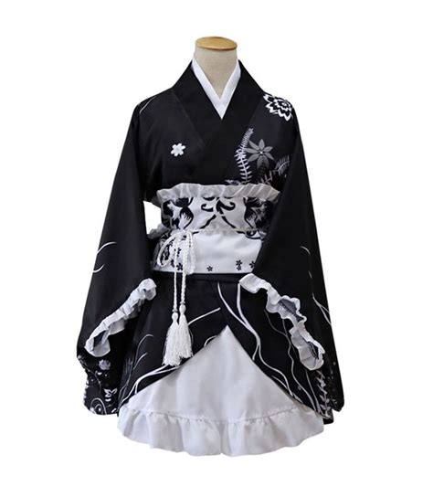 Anime Black Yukata In 2020 Japanese Outfits Kimono Fashion Japanese