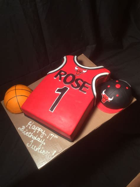 Basketball Jersey Cake Rose 1 With Hat And Basketball With Images Birthday Party