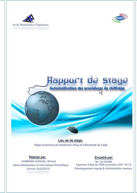 Photo Page De Garde Rapport De Stage Image To U